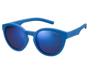Polaroid Kids PLD-8019/S Sunglasses Polarized  0ZDI-JY Blue/Gray Blue Mirror
