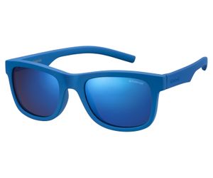 Polaroid Kids PLD-8020/S Sunglasses Polarized 0ZDI-JY Blue/Grey Blue Mirror