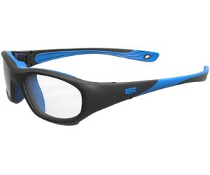 Rec Specs Liberty Sport RS-40 Protective Kids Glasses Matte Black/Cyan #273