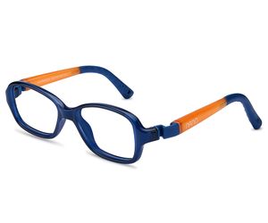 Nano Replay Glow 3.0 Kids Eyeglasses Crystal Navy/Glowing Orange 