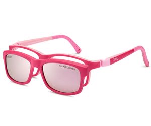 Nano Crew Solar Clip 3.0 Kids Eyeglasses Matte Pink/Pink 