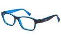 Nano Gaikai Kids Eyeglasses Crystal Satin Black/Blue 