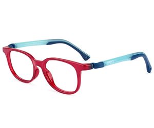 Nano Pixel Glow 3.0 Kids Eyeglasses Crystal Red/Glowing Blue