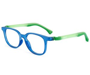 Nano Pixel Glow 3.0 Kids Eyeglasses Crystal Blue/Glowing Green