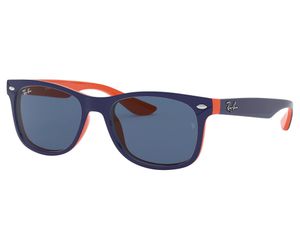 Ray-Ban Junior New Wayfarer RJ9052S-178/80 Sunglasses Blue on Orange