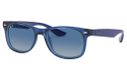 Ray-Ban Junior New Wayfarer RJ9052S Sunglasses Transparent Blue Grey Gradient Dk Blue Lenses 70624L