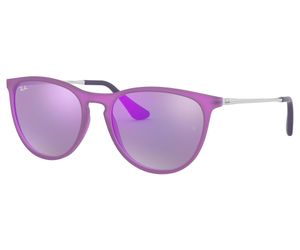 Ray-Ban Junior Erika RJ9060S-70084V Kids Sunglasses Violet Fluo Transp Rubber