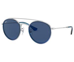 Ray-Ban Junior RJ9647S-212/80 Kids Sunglasses Blue on Silver