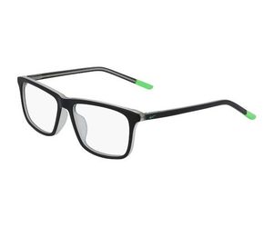 Nike 5541-012 Kids Eyeglasses Matte Black/Electric Green