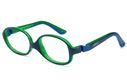 Nano Clipping Kids Glasses Crystal Matte Navy/Green