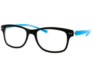 iGreen V4.46-CM02 Kids Eyeglasses Matt Top Black/Matt Pastel Sky Blue