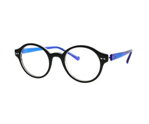 iGreen V4.60-C2 Kids Eyeglasses Top Black/Royal Blue