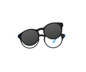 iGreen Plus-10 CM09 Kids Eyeglasses Matt Dk Gray/Light Blue Clip Polarized Dk Gray