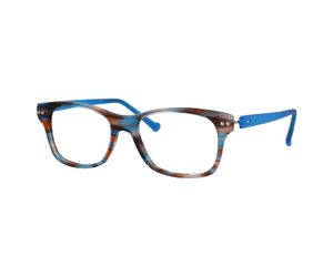 iGreen V4.71-C97 Kids Eyeglasses Blue Orange Havana/Matt Sky Blue