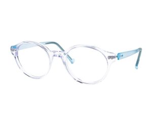 iGreen V4.88-C010 Kids Eyeglasses Crystal/Matt Aqua Marine