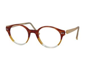 iGreen V4.88-C1021 Kids Eyeglasses Tricolor Gradient Oranges/Matt Cream