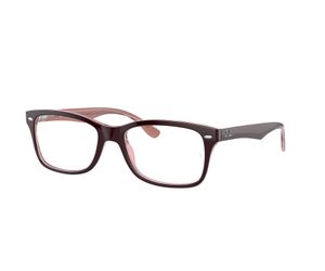 Ray-Ban Eyeglasses RX5228-8120 Brown on Transparent Pink