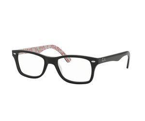 Ray-Ban Eyeglasses RX5228-5014 Black on Texture White