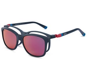 Nano Quest Solar Clip 3.0 Kids Eyeglasses Matte Grey/Red/Blue