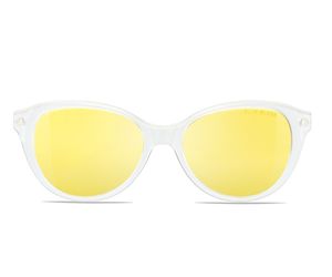 Nano Mimi Blue Block Yellow Lens Clip Crystal White       