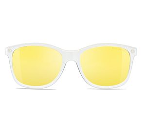 Nano Quest Blue Block Yellow Lens Clip Crystal White        