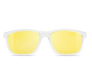 Nano Fanboy Blue Block Yellow Lens Clip Crystal White        