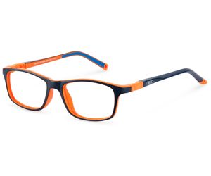 Nano Crew Sleek 3.0 Kids Eyeglasses Matte Navy/Orange 