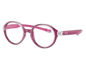 Ray-Ban Junior RY9075V-3878 Toddlers Glasses Transparent on Rubber Fuchsia