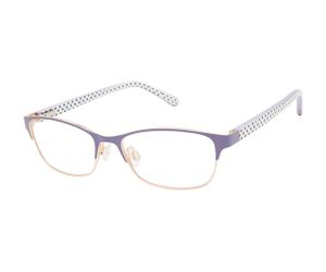 Lulu Guinness Girls Eyeglasses LK034 Purple/Rose Gold