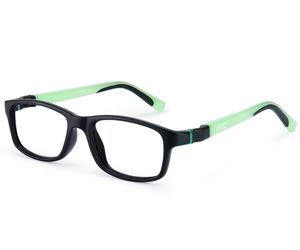 Nano Crew Glow 3.0 Kids Eyeglasses Matte Black/Green Glow