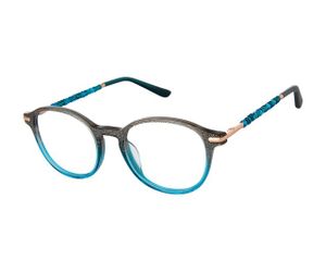 gx by Gwen Stefani Juniors GX844 Girls Glasses Teal Glitter