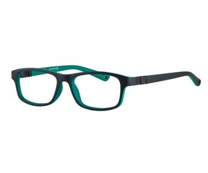 Indii Kids IN45-C2 Skip Children's Glasses Satin Black Green