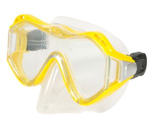 Leader xRx Eyeglasses Custom Rx-able Dive Mask Junior w/Rx Adapter Yellow