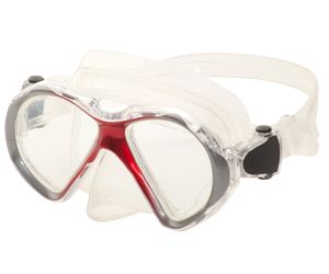 Leader Eyeglasses Ready to Wear Spherical Rx Dive Mask Junior Red