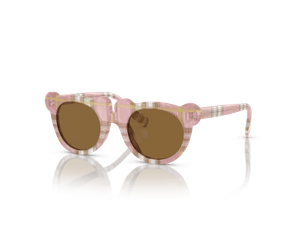 Burberry 0JB4355 337273 Kids Sunglasses Check Pink  Bronze Lenses     