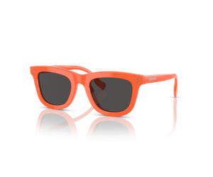 Burberry 0JB4356 393887 Kids Sunglasses Orange Dark Grey Lenses 