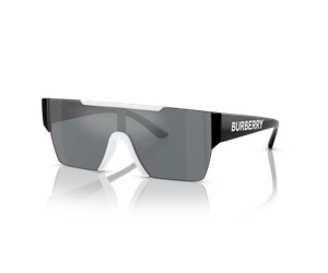 Burberry 0JB4387 40496G Kids Sunglasses White Grey Mirror Black Lenses 