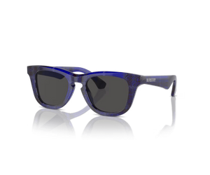 Burberry 0JB4002 411480 Kids Sunglasses Check Blue with Dark Blue Lenses 
