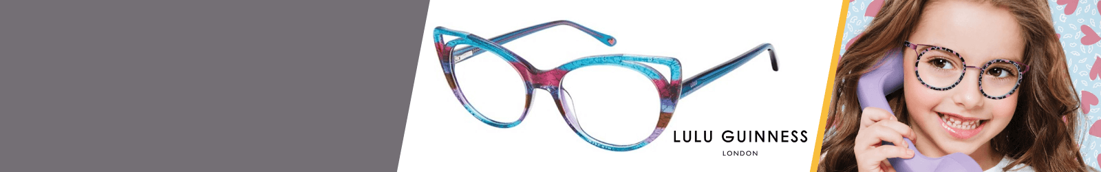 Aqua Lulu Guinness Kids Glasses from 2 to 4-year-old